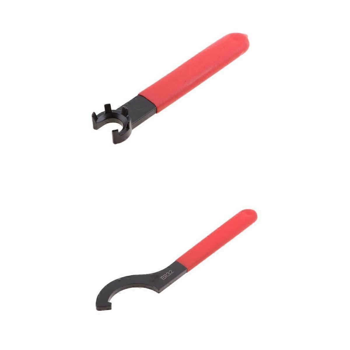 2 Pieces Wrench Spanner for Clamping Nut CNC Milling Lathe Collet Chuck C+B