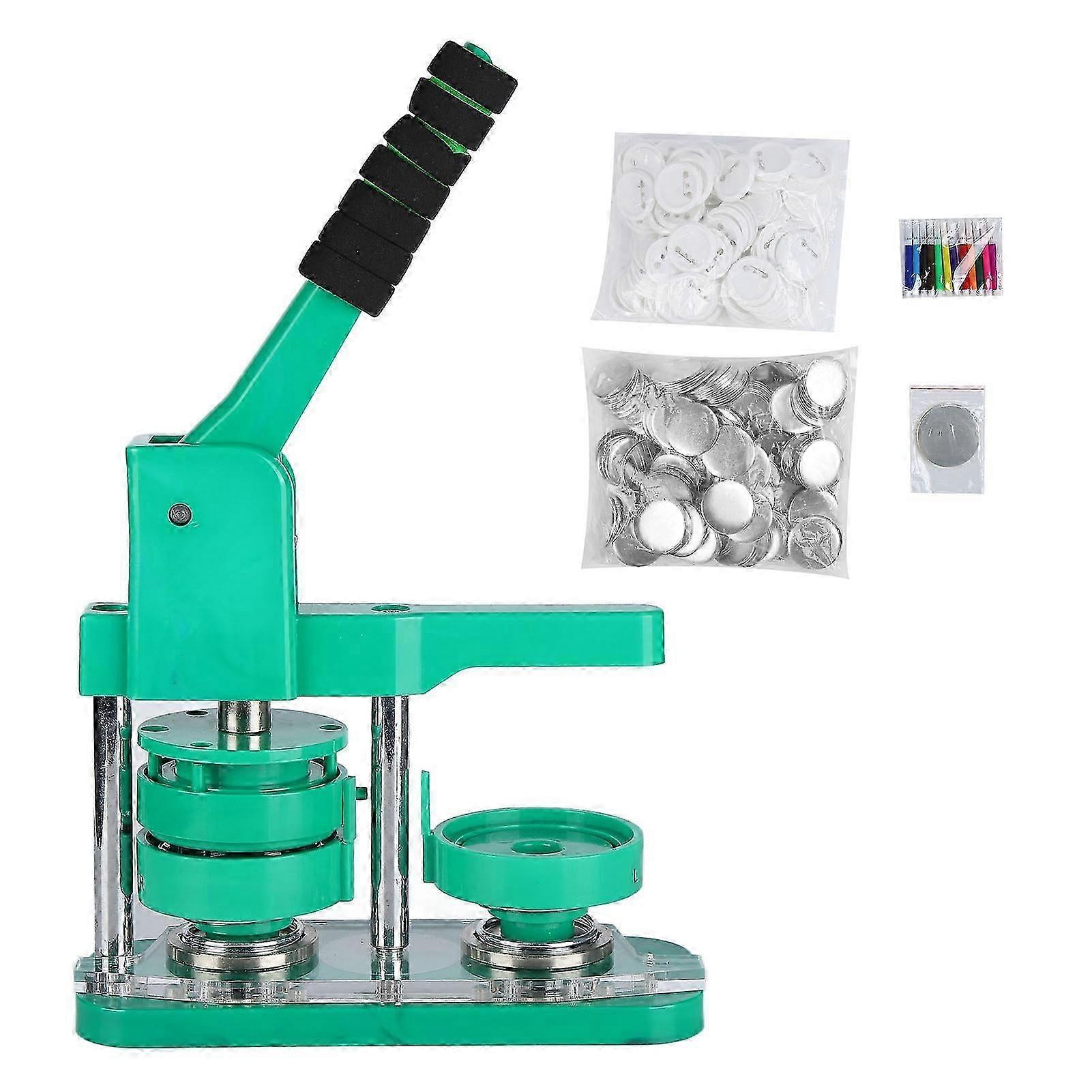 Button Maker Machine Badge Making Press Pressing 58mm With 500 Buttons For Diy Household