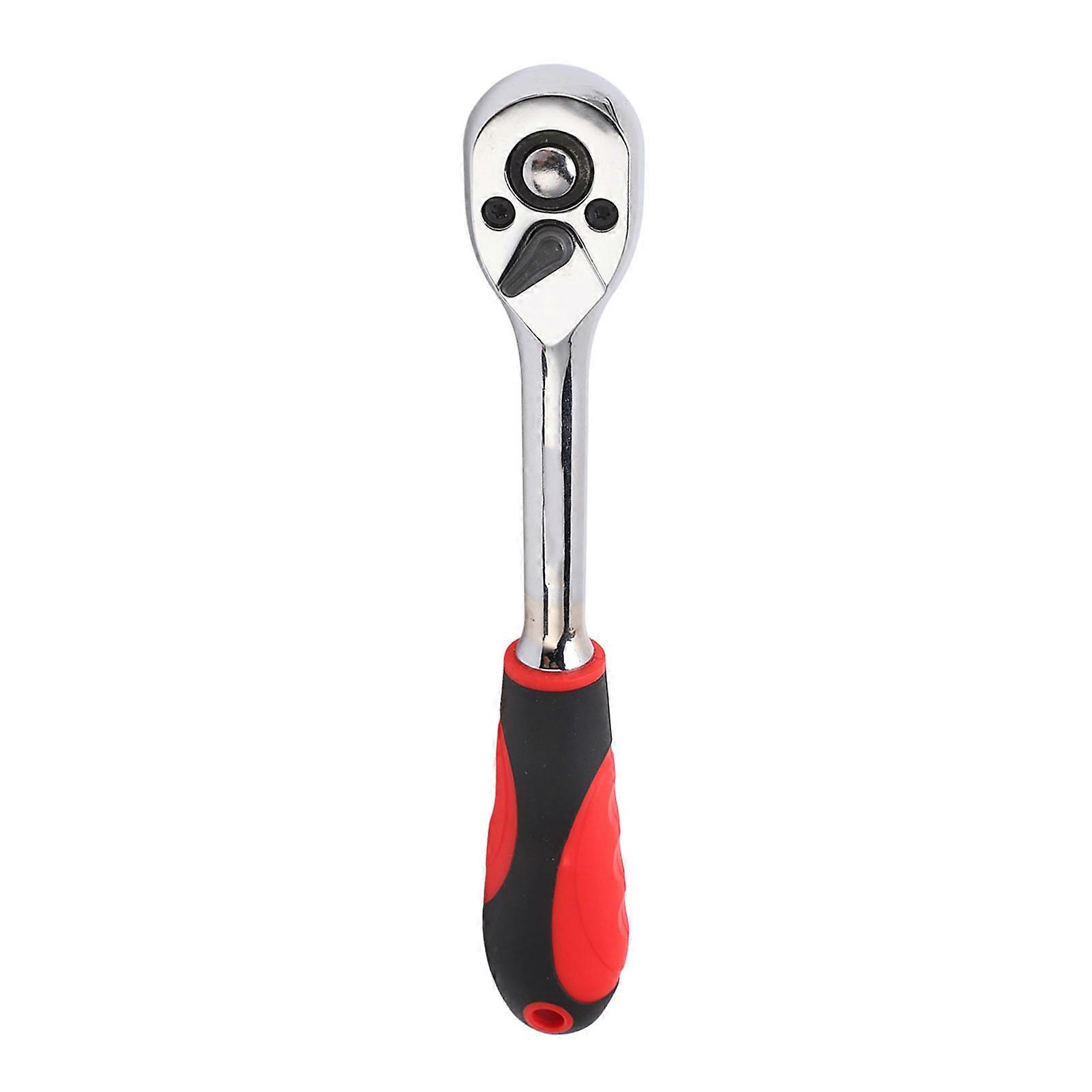 Ratchet Socket Wrench Handle 72 Teeth Automatic Quick Release Spanner Straight Shank