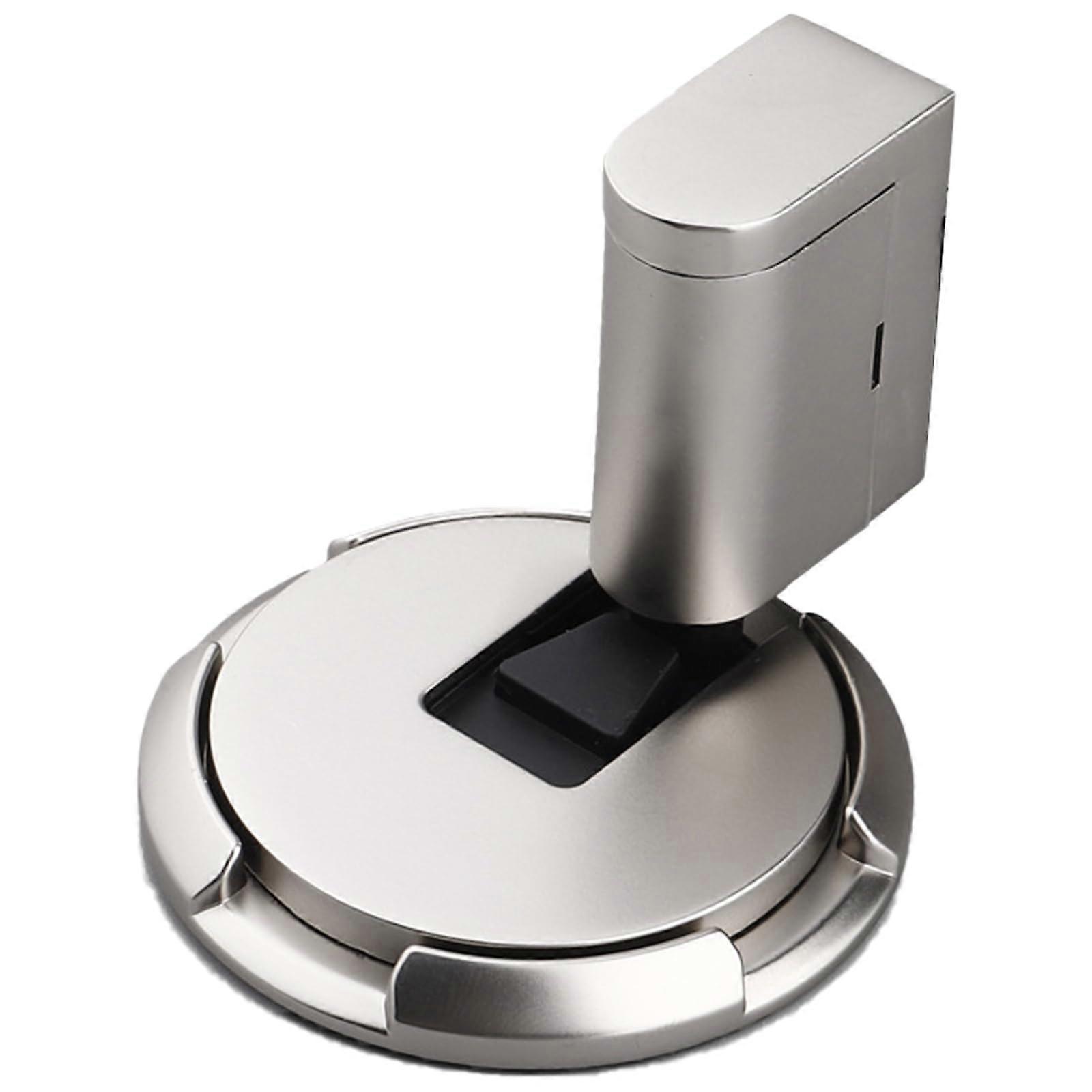 Windproof Door Stop with Suction - Easy Install No Drill Floor Holder for Bathroom, Durable Blow Floor Mount, Adjustable