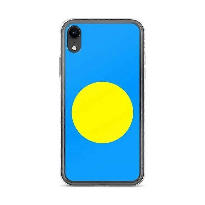 iPhone XR Case - Palau Flag - Soft Silicone - Full Protection - Lightweight - Easy Access