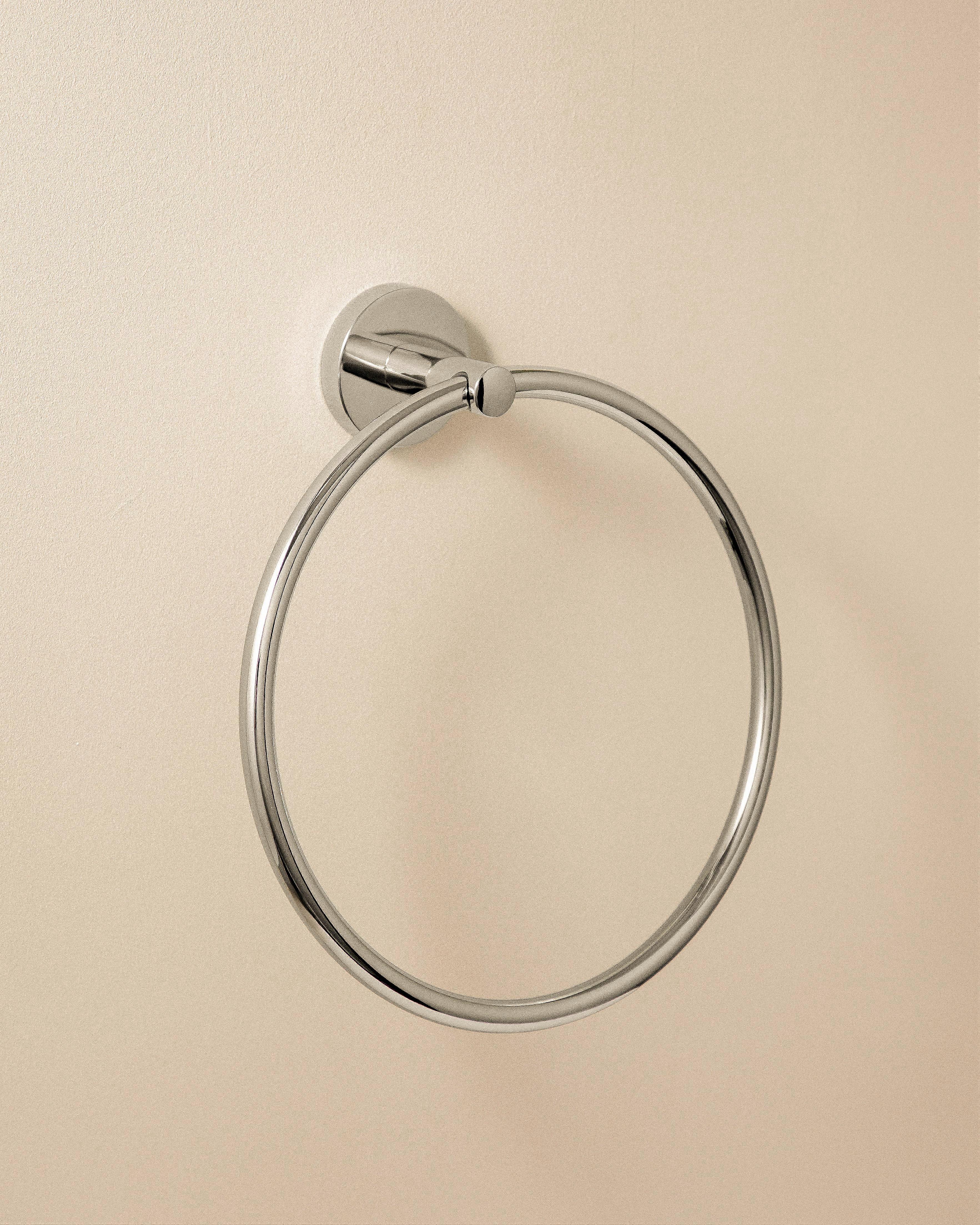 COSMIC Towel Ring, 20cm, Chrome, Hidden fixings, Start Collection