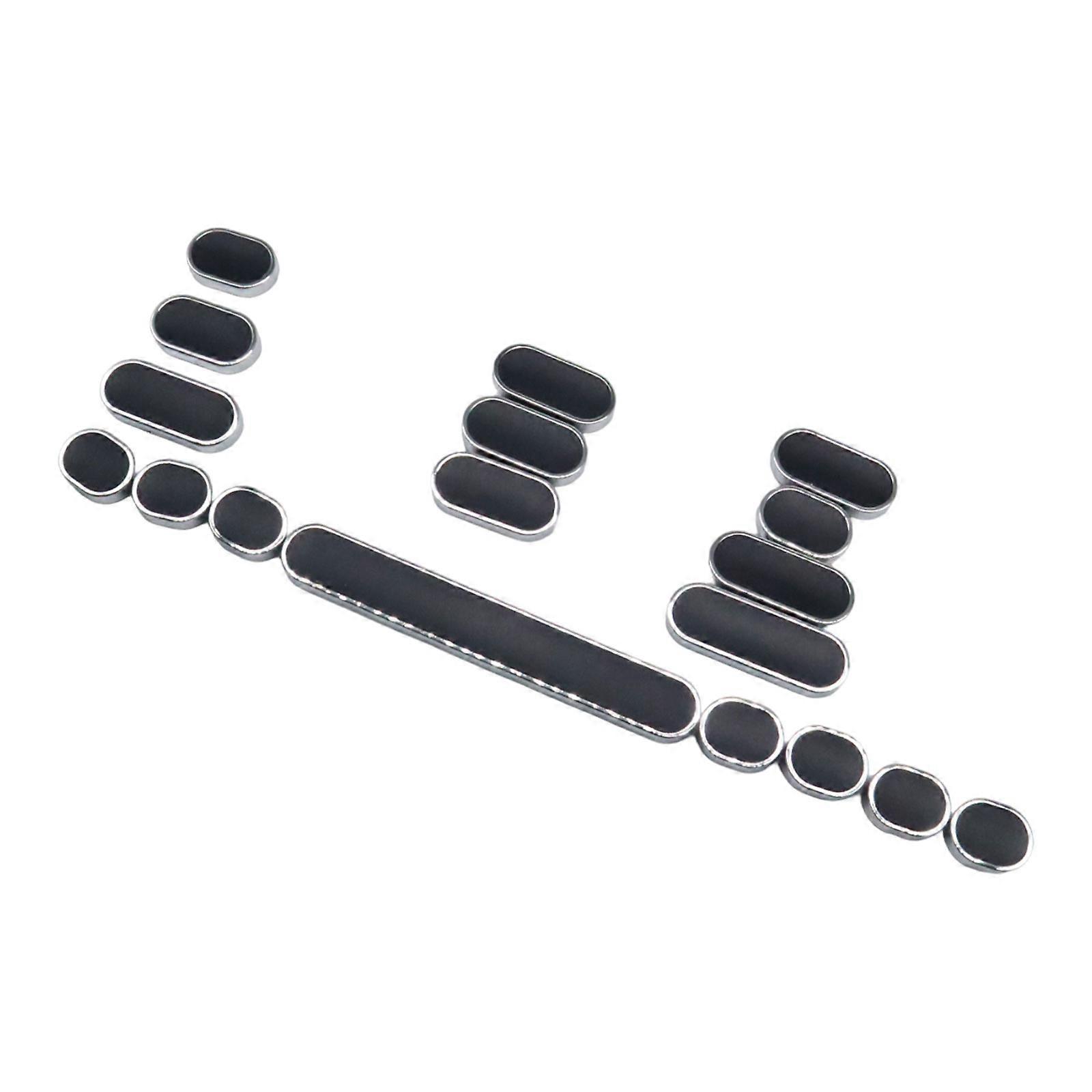 18Pcs Round Punk Keycap Set Improve Typing Accuracy Key Caps Replacement Keycaps Suitable for Cross Universal Keyboards