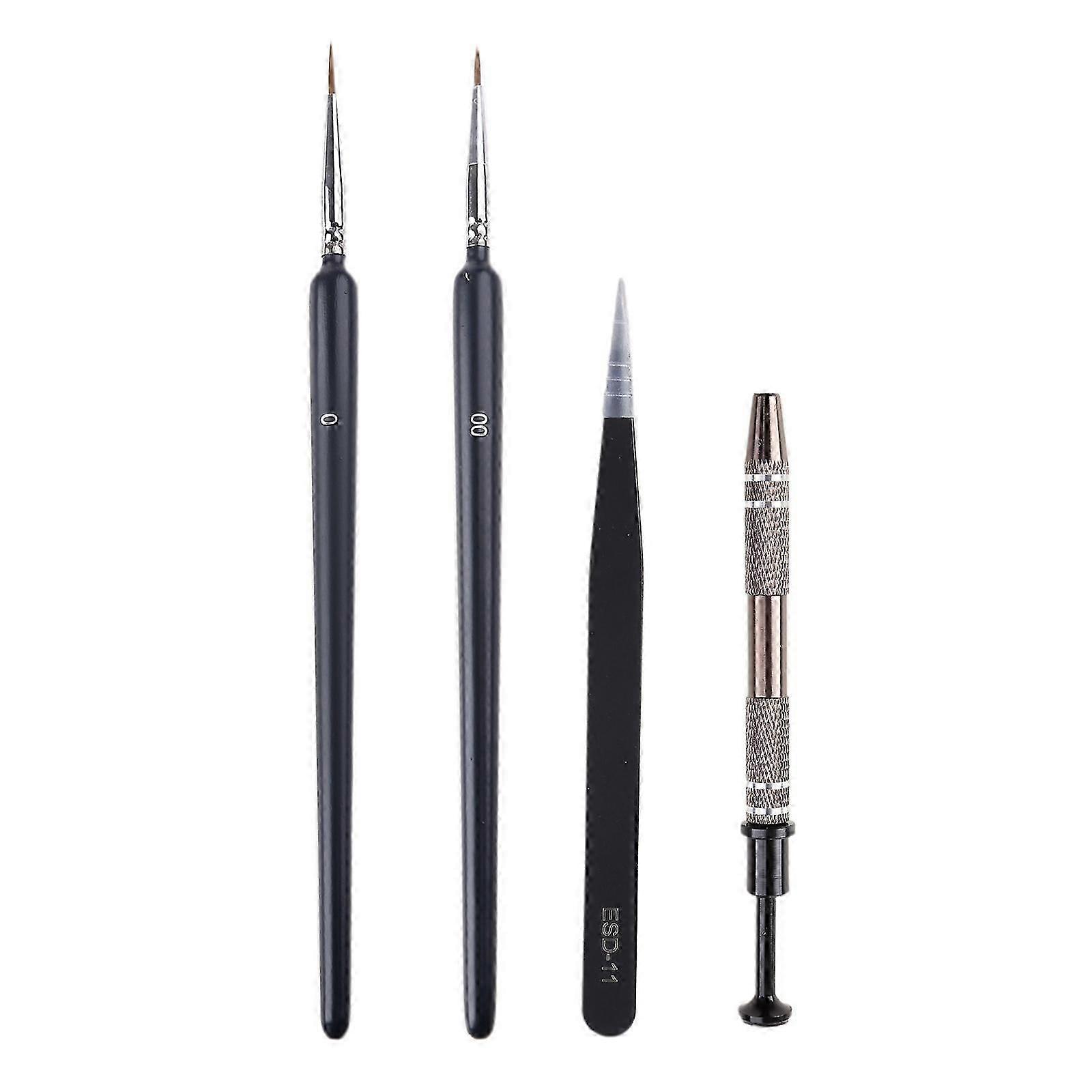 4 Pack Keyboard Lube Kit Stem Holder Lube Brush Universal Switch Lubricant For Mechanical Keyboard Switch And Stabilizer