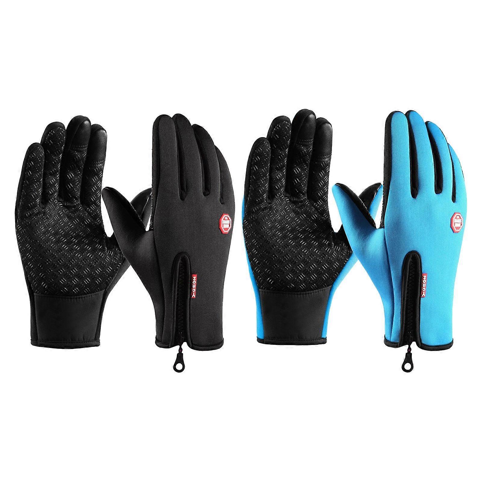 2pcs Winter Gloves Windproof Insulated for Motorcycle