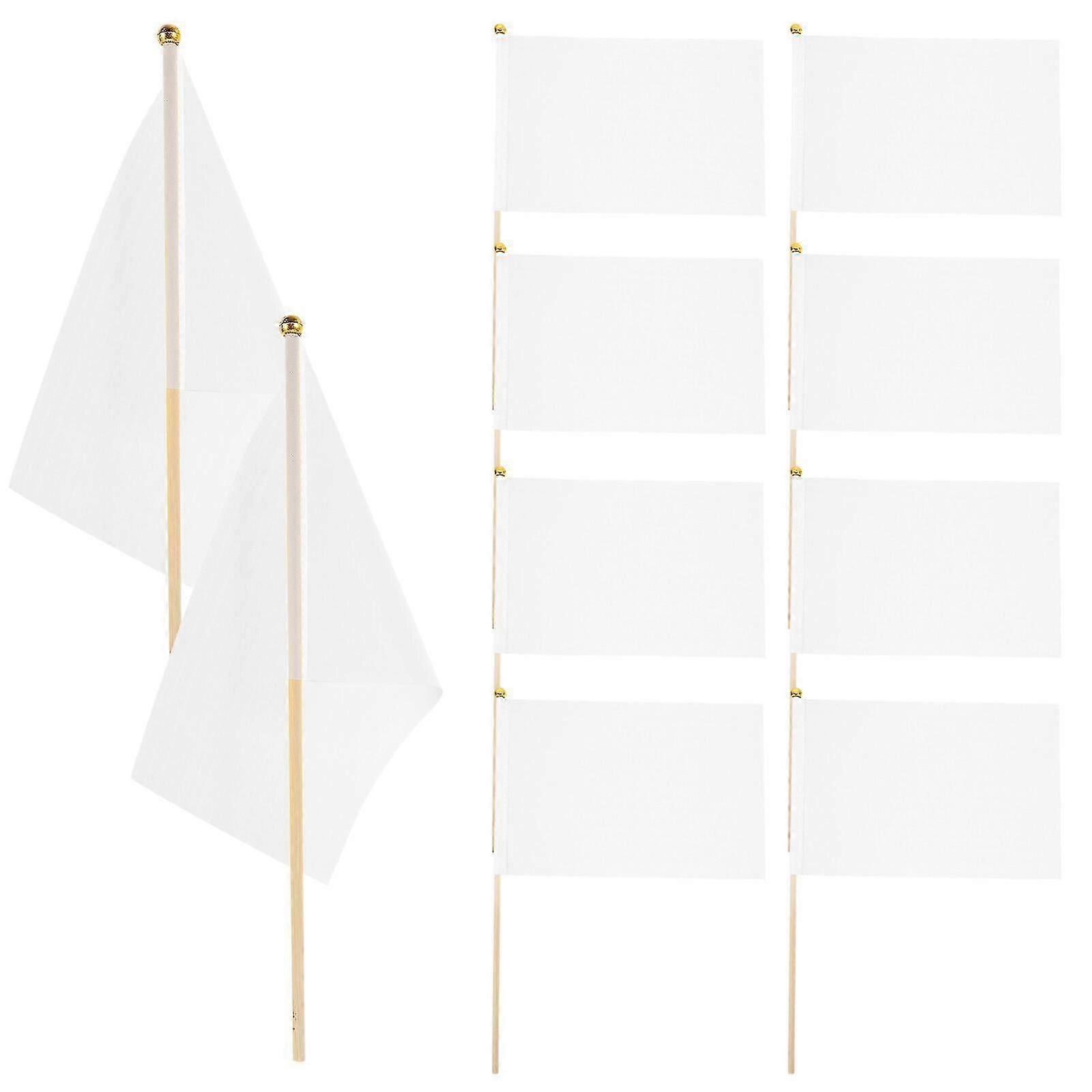 50pcs Small Handheld Flags Wear-resistant Mini Shaking Flags Garden Small Flags Polyester Small Flags