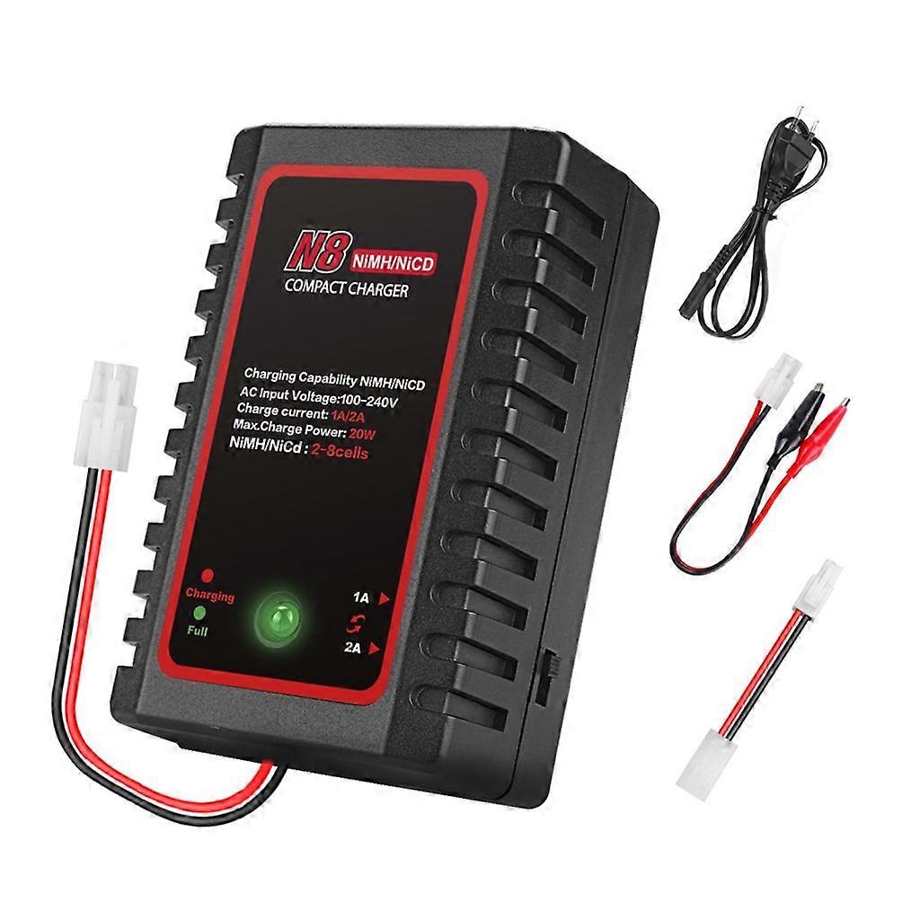 NiMH/NiCD Charger for and Remote Control with Easy to Use Support 2.4V-9.6V