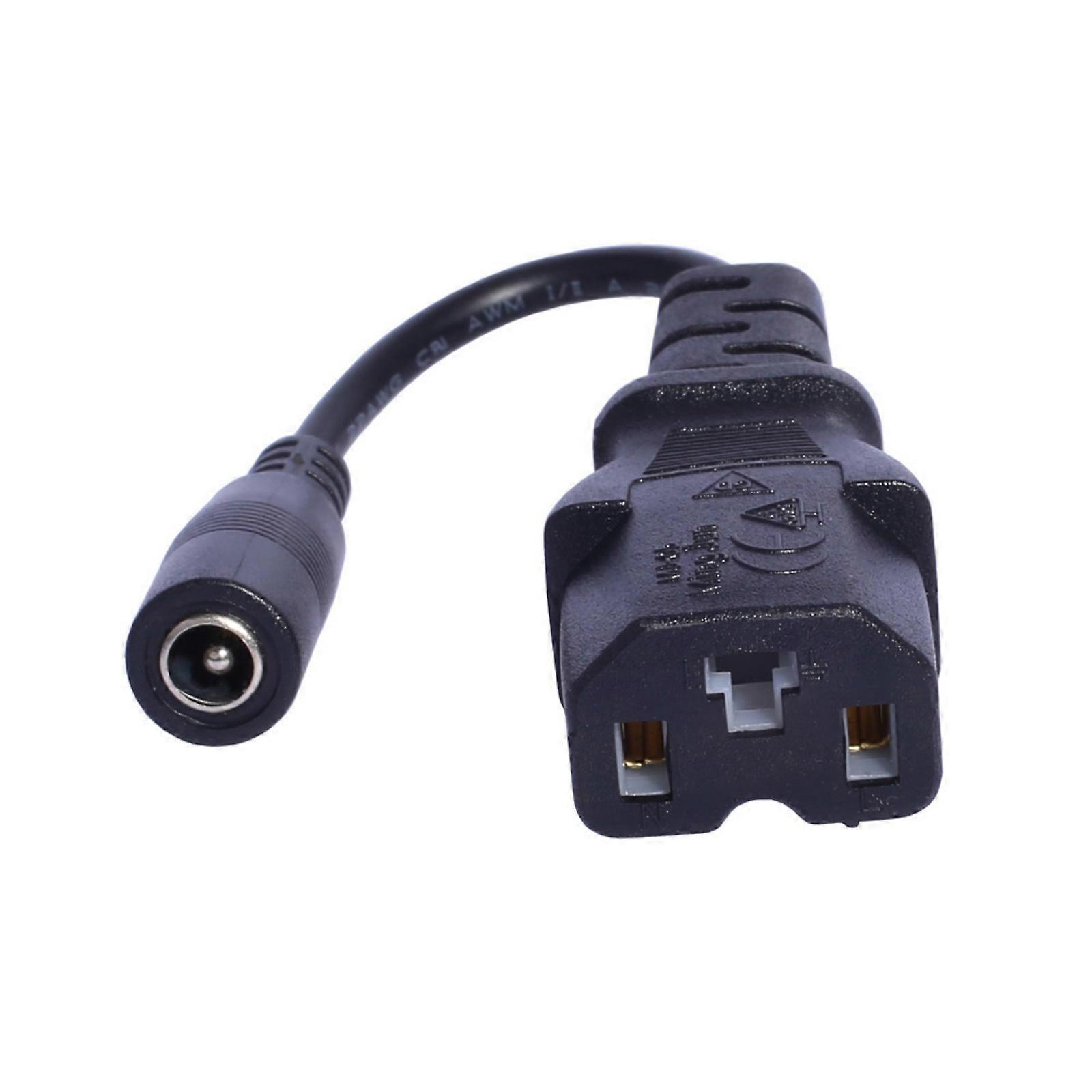 Travel 5.5x2.1mm Female Adapter Cable Converter Cord Multiple Plug M16/12/C13 Output Optional for Diverse Electronics