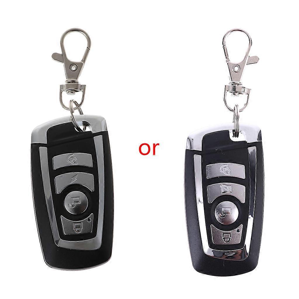 Remote Control 433MHz Wireless Duplicator 4 Button Metal Clone Controller Copy Electric Gates Gadgets Car Home Garage Black