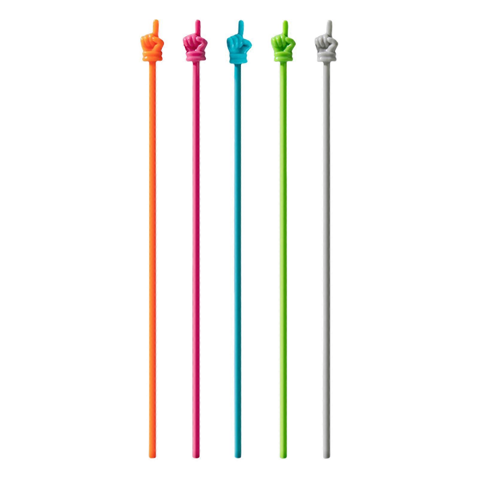 5/10Pcs Plastic Teacher Pointers Finger Pointers Stick for Reading, Hand Pointers for Homeschooling Classroom