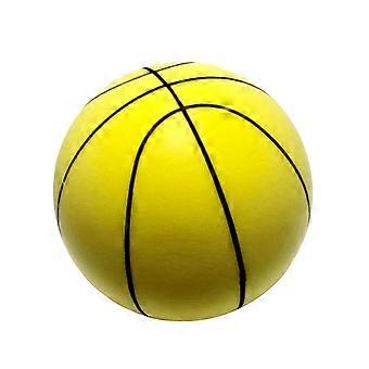 Indoor Silents Basketball Soft Ball Indoor Bouncings Mutes Ball Low Noise Indoor Training Ball Kids Sports Toy Durability  Yellow 24cm