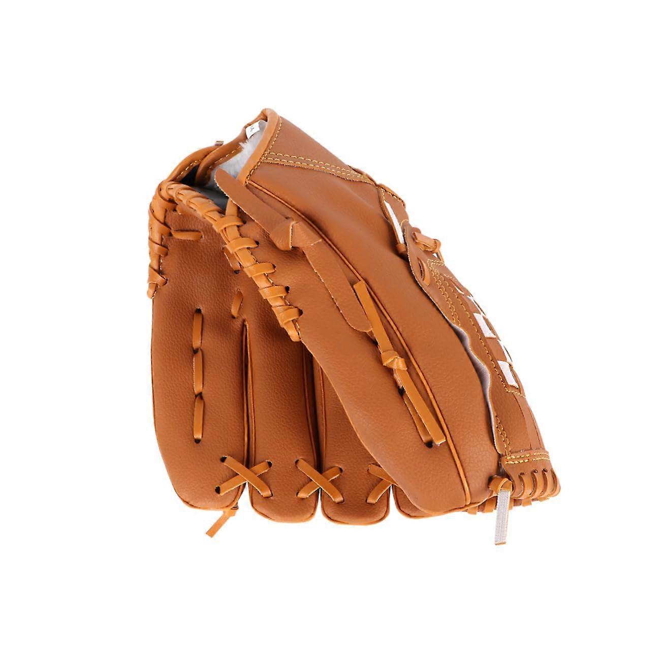 10 5inch baseball glove for lefthanded PVC glove softball comfortable padding team sport yellow