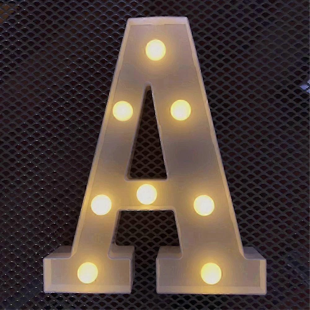 Alphabet Letter Led Light Luminous Lamp Decor Party Night Light