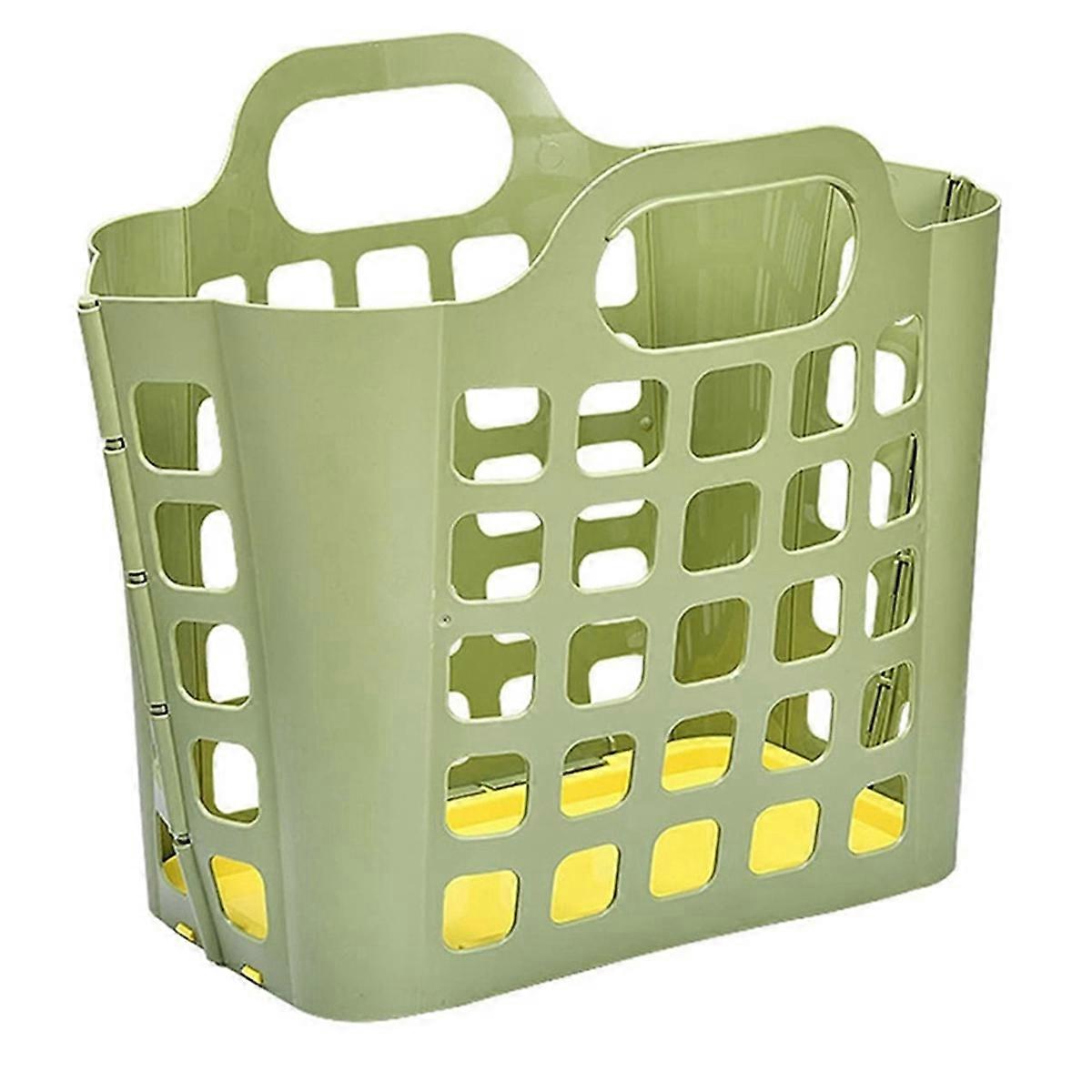 Laundry Basket Plastic Foldable Storage Basket Wall-Mounted Dirty Clothes Storage Basket Folding Pl