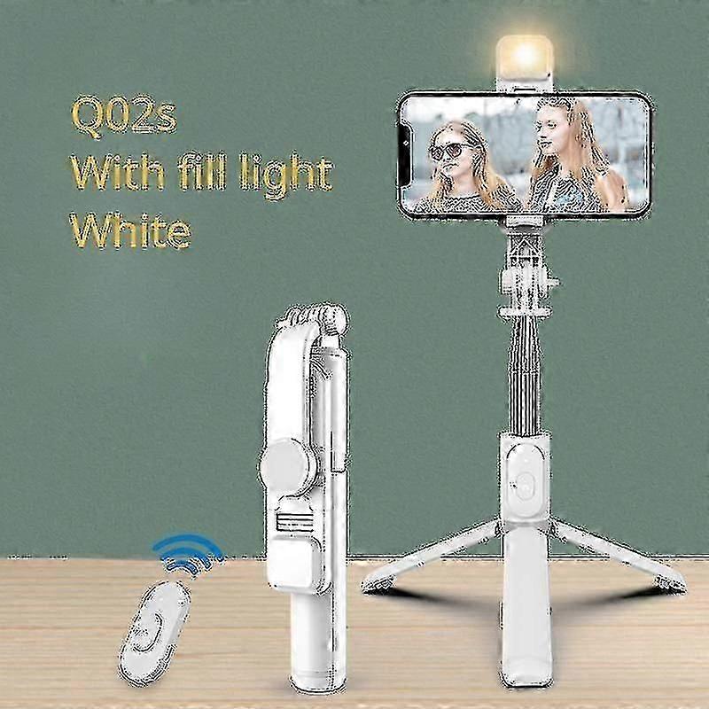Kabelloses Bluetooth-Selfie-Stick-faltbares Mini-Stativ mit Fülllicht-Shutter-Fernbedienung für iOS