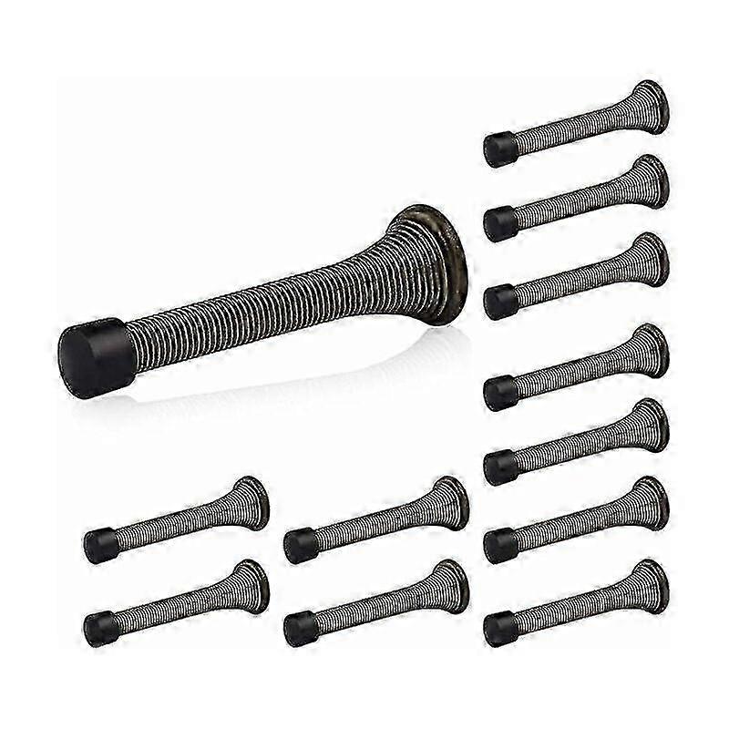 12 pezzi 85 mm Molla fermaporta in bronzo con viti e piastra di base