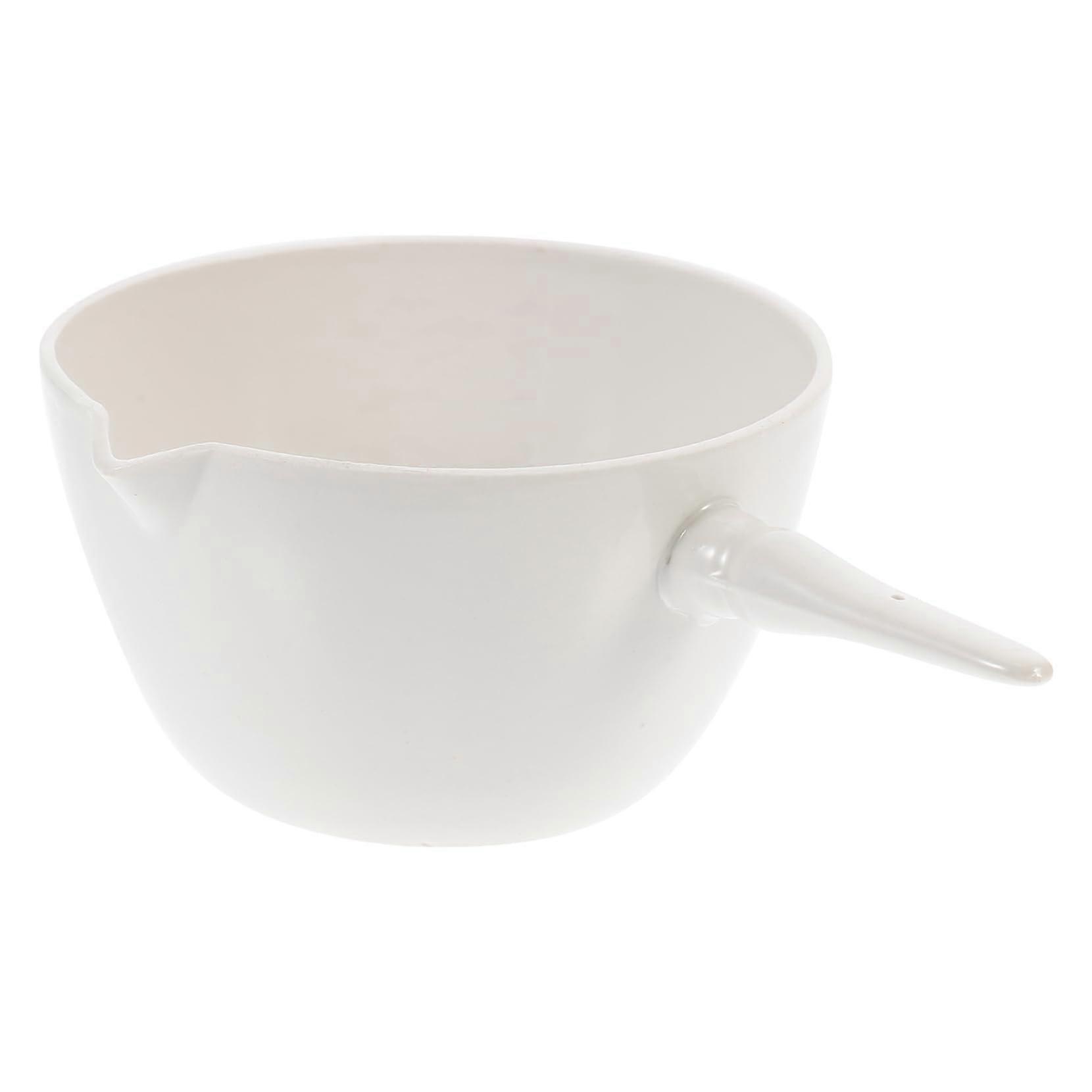 Evaporation Tank 300ml Ceramic Bowl with Handle for Laboratory Use 17X12X7CM Concentrated Solvent Compatible