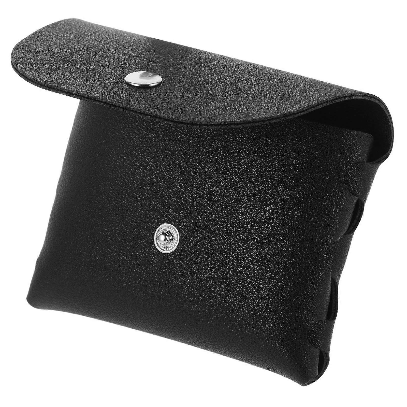 Stylish Portable Folding Eyeglass Case Soft Interior Storage Pouch for Sunglasses & Space Saving Design for Men, Women & Students Black