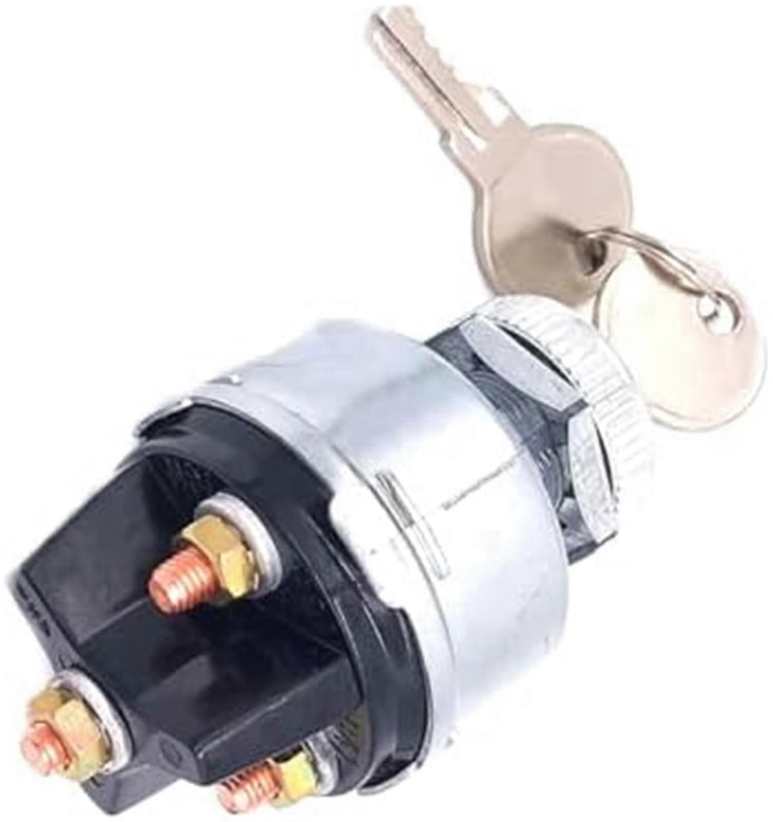 Ignition Switch With Key 12V 4-Position Universal Keyed Ignition Switch For Cars, Trucks, Trailers, Riding Mowers