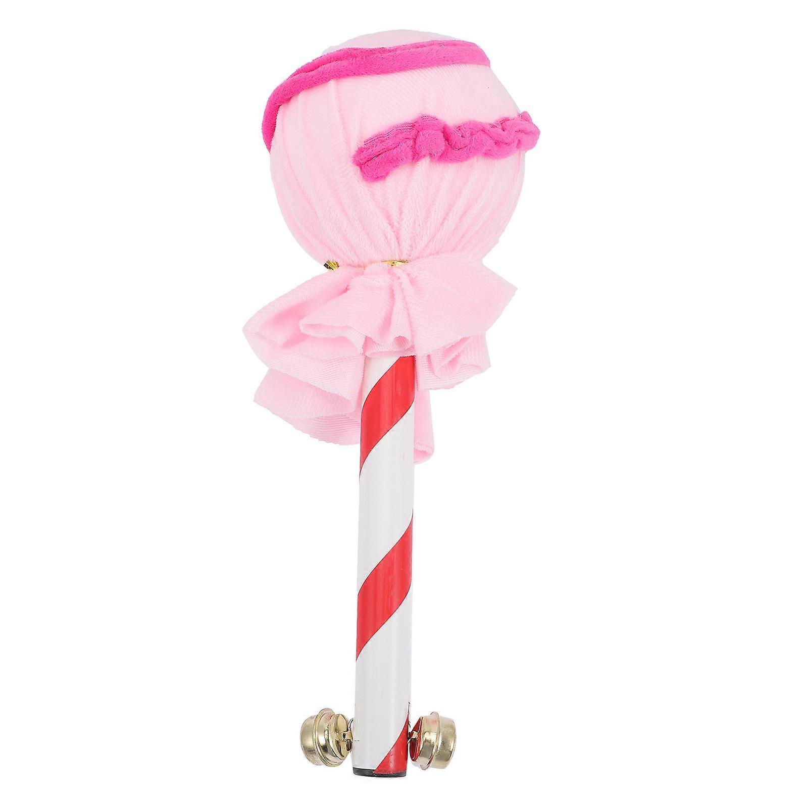 Lollipop Toy Simulation Lollipop Photo Prop for Children Pink Round Photography Toy 28x10cm Craft Material 1Pcs