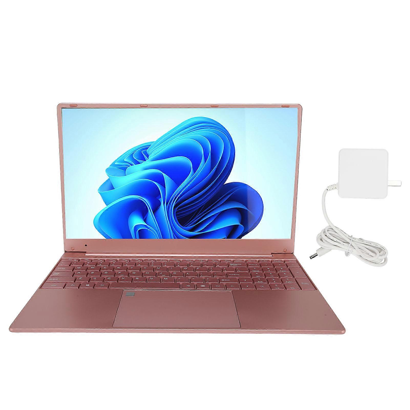15.6in Laptop 12+256G 1920x1080 N5095 Processor HD Laptop with Fingerprint Unlock Numeric Keypad for Windows 10 100‑240V 12+256G US Plug