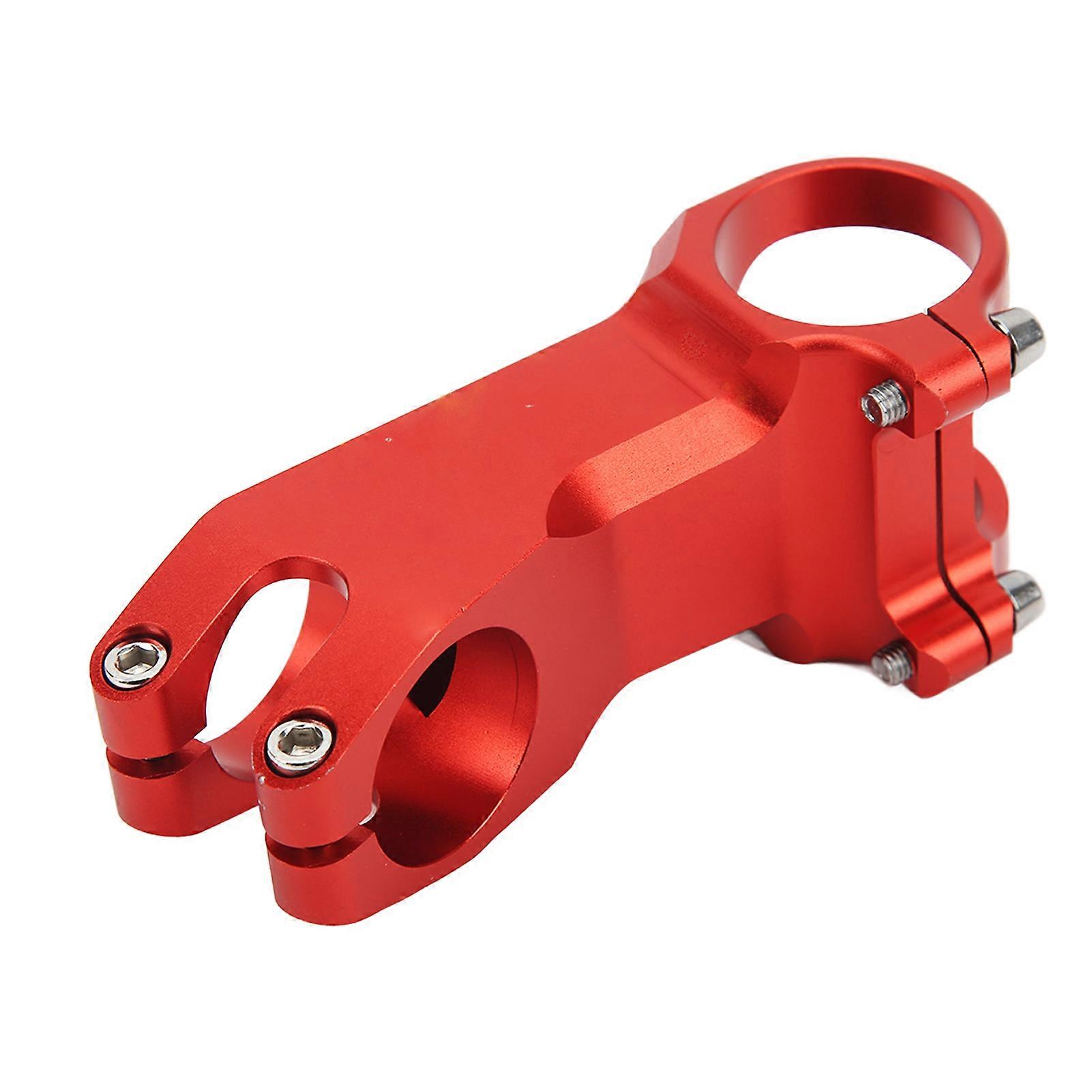 Mountain High Hardness ‑25 Degrees Aluminum Alloy Cutout Design Red Stem for DIY Modification Upgrade Bike