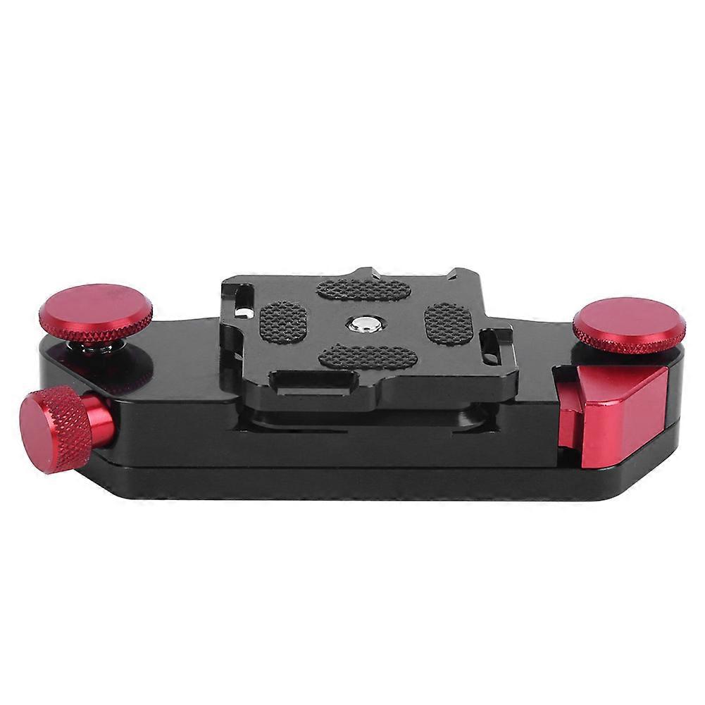 Red Aluminum Quick Release Camera Clip for Backpack Strap - Secure Lock & Lightweight