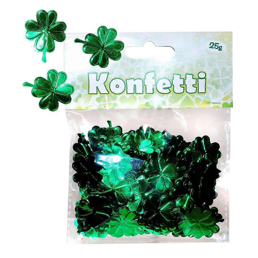 Green Clover Leaf Confetti 25g