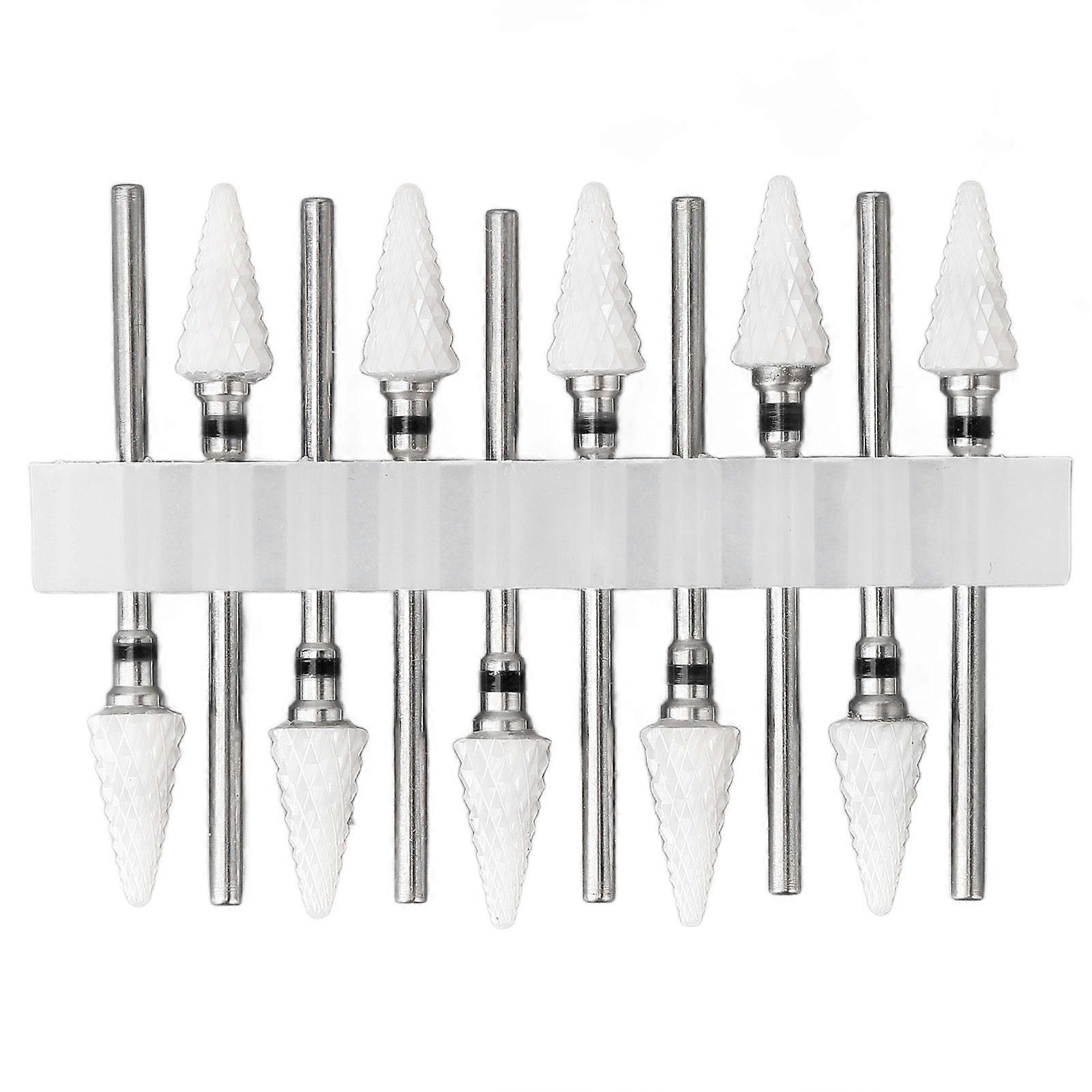 2025 Latest Model 10pcs Nail Drill Bit Set Professional Home Salon Ceramic Cut...