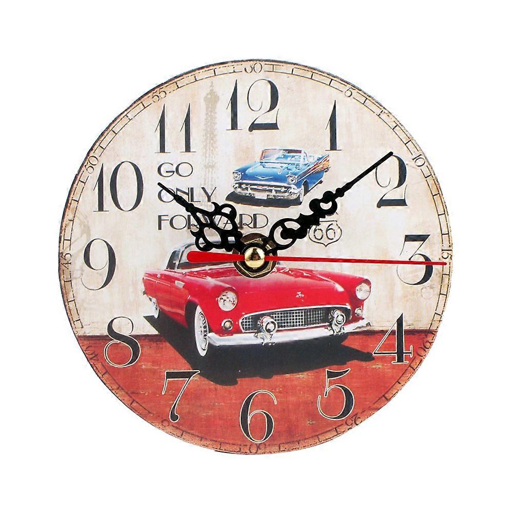 Round Wall Clock Luminous Feature Multi Color Suitable for Home Office Decor 1Set