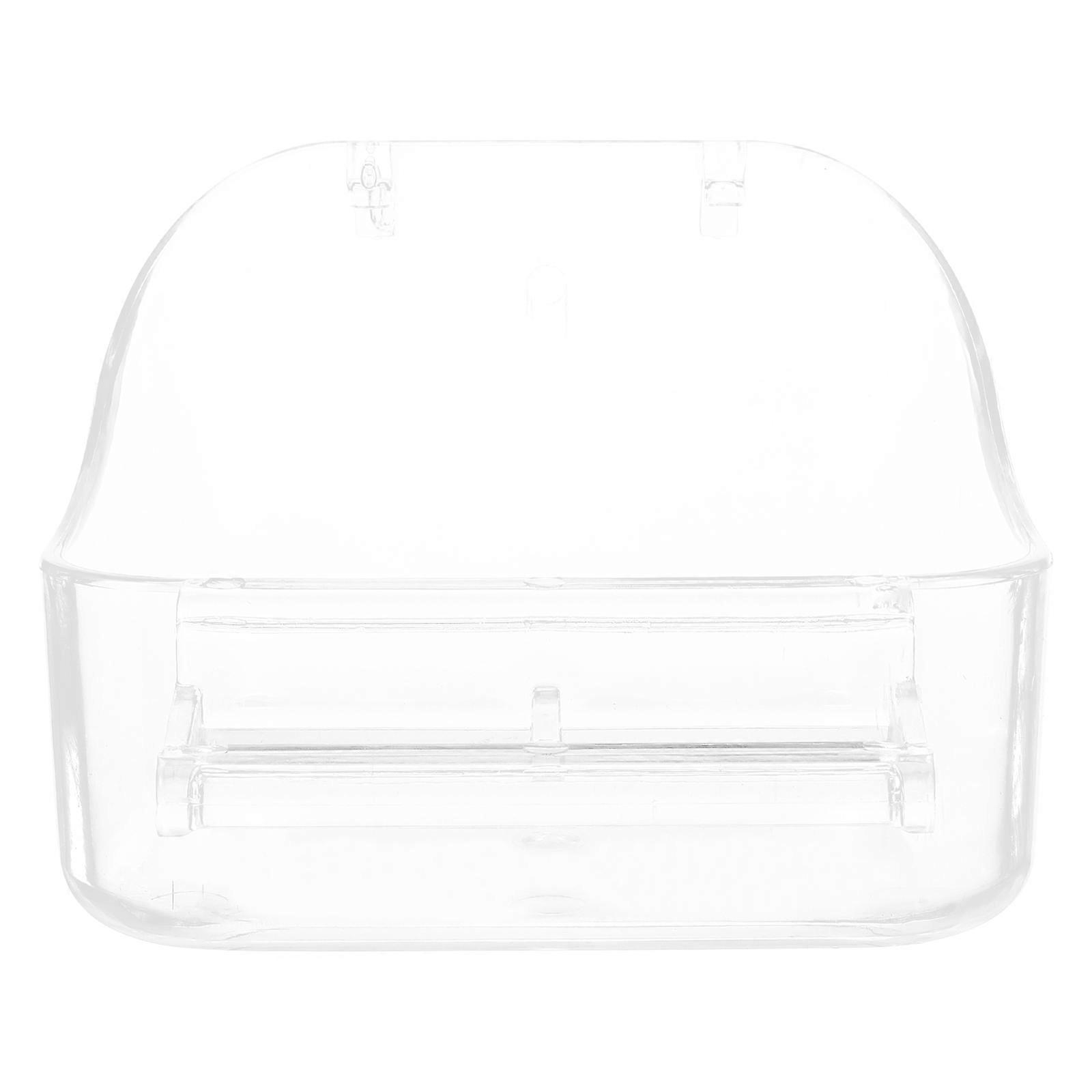 Parrot Bathing Box & Food Container – Durable Bird Cage Bath Tub for Parrots, Parakeets, and Budgies – Smooth Edges, Multi Functional, Easy to Clean