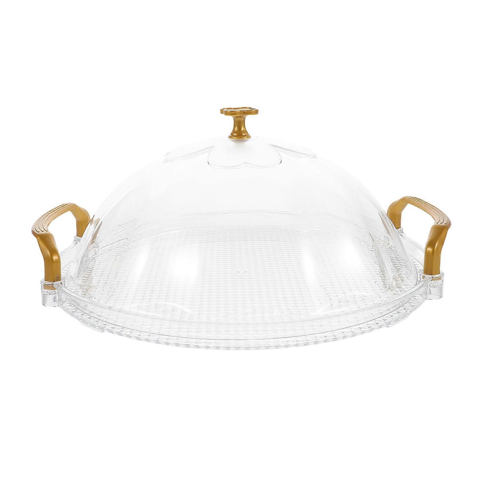 Tea Trays For Serving Round Serving Tray Simple and Elegant Style for Home Use Parties Gatherings 1Pack