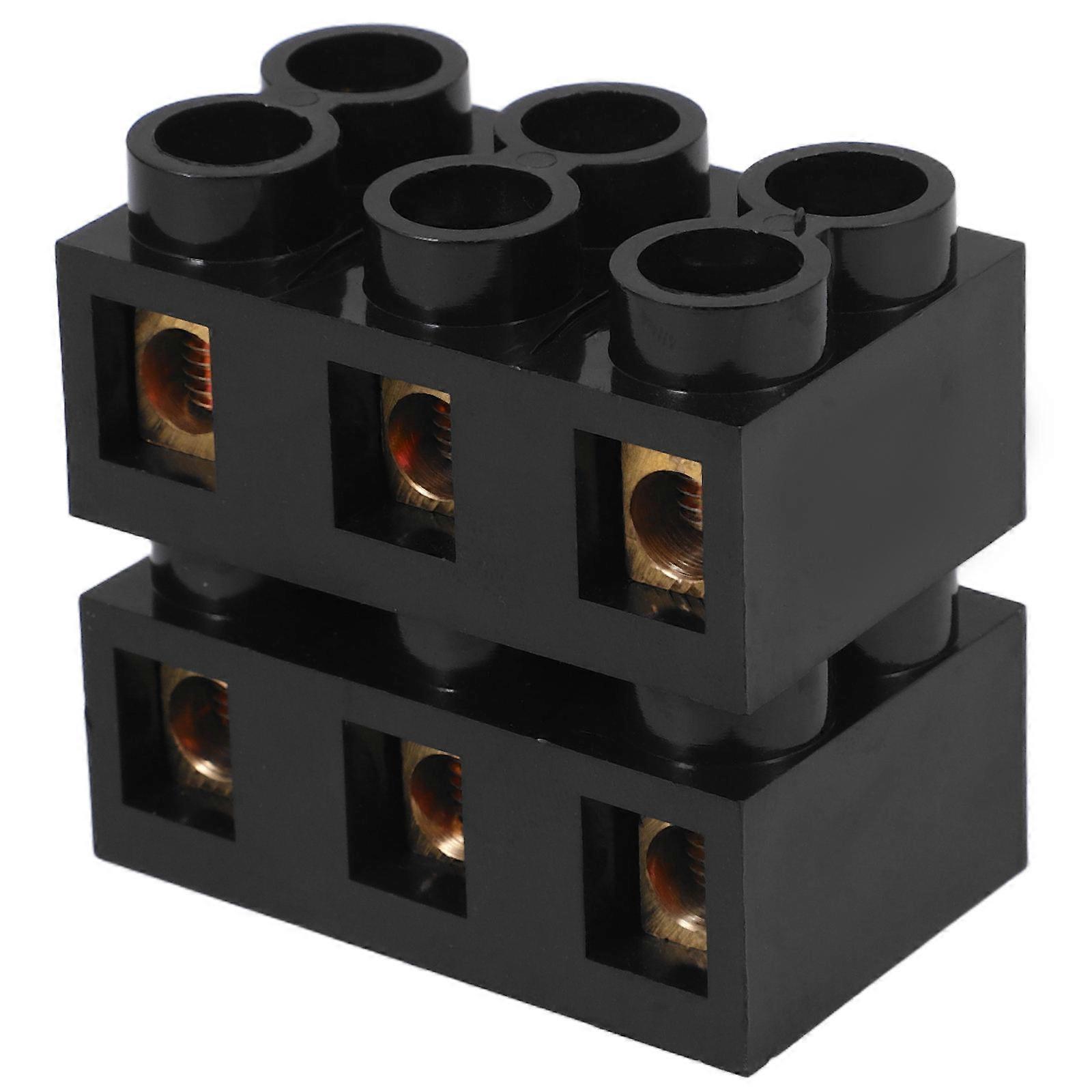Fused Terminal Block Pre Insulated Terminals Barrier Strip Jumper Block For Industrial Environments Harsh Environments 5 00X3 20X2 50CM 2Pcs