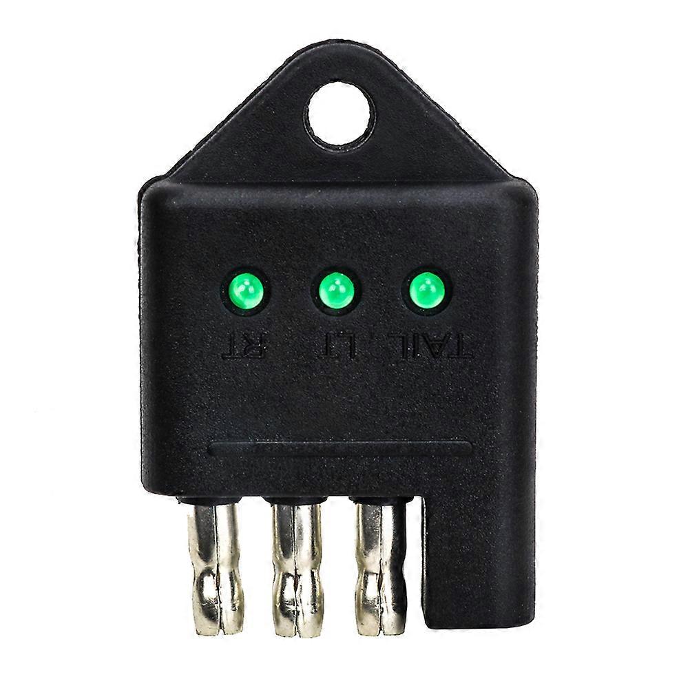 Truck Trailer Plug Circuit Continuity Test Black 5x3.2x1cm Compact Design 1Pack
