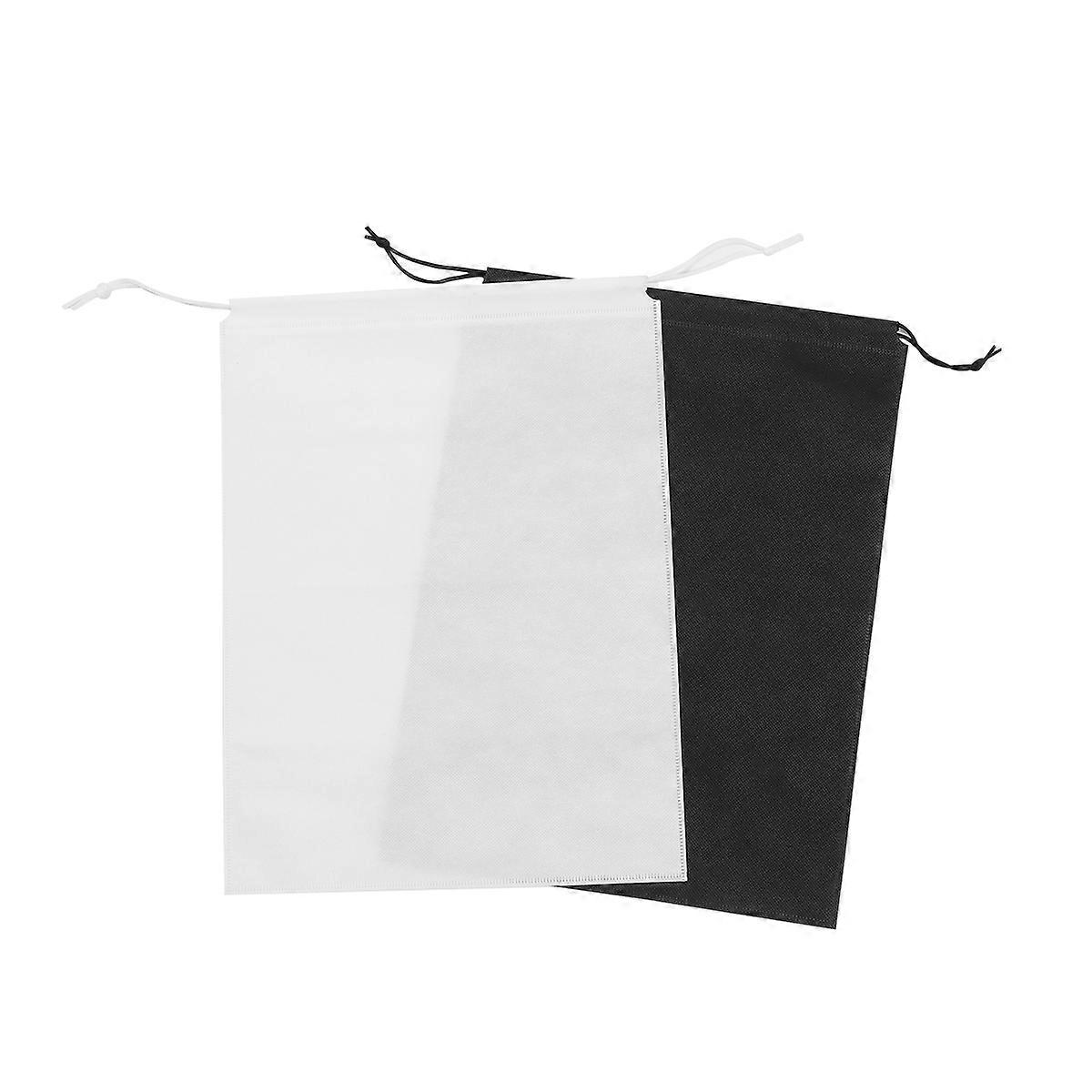 Armazenamento com cordão Bolsa Tecido não tecido à prova d'água para brinquedos de sapatos 40x30cm 2Pcs