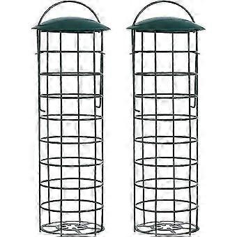 Wild Bird Feeder - Dark Green Fat Ball Feeder for Small Wild Birds