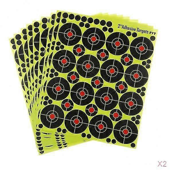 2x 160pcs Shooting Targets Reactive Splatter Dia. 5cm Adhesive Paper Target
