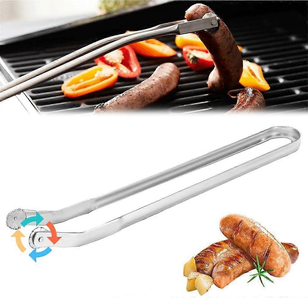 BBQ Reversible Tongs for Turning Bacon, Steak, Meat and Vegetables