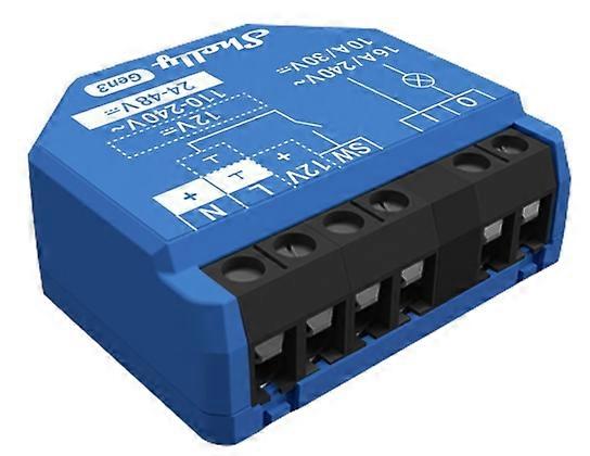 Shelly 1 Gen3, Smart Switch, 1P, Kabellos, Gemessen, 30 m, 50 m, Smart Home