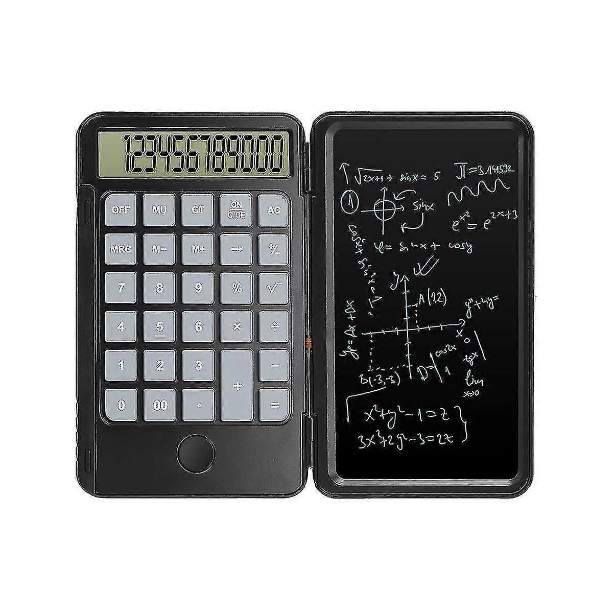 Calculator,12-digit Display With Erasable Writing Table,rechargeable Hand Multi-function Calculator