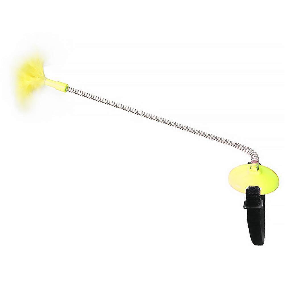 Cat-Teasing Stick Collar Kitten Interactive Toy Stick Rod With Plush Indoor Play Exercise 23.7X5X11.1CM 1Set