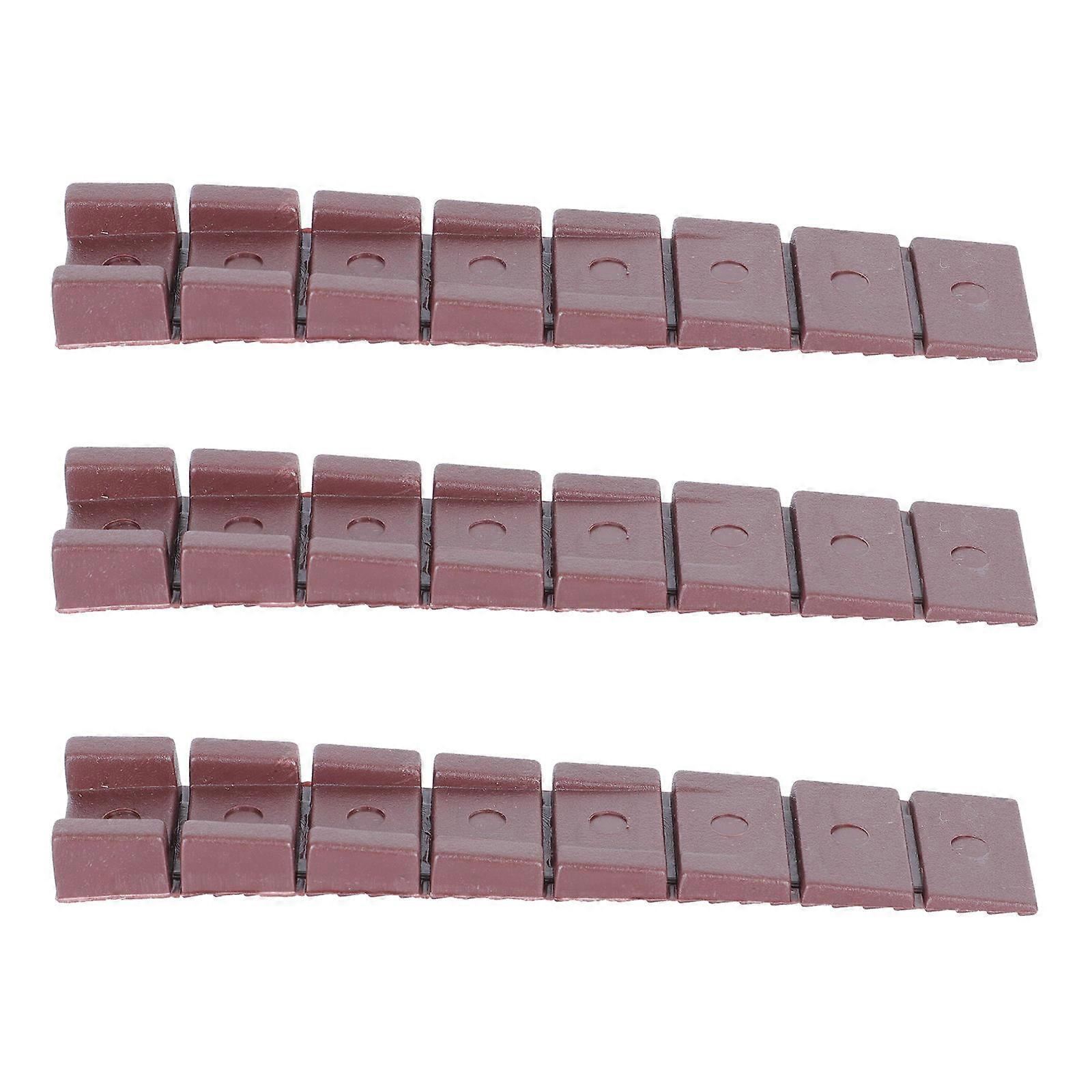 30Pcs Furniture Shims in Coffee ABS Material for Home Use Great for Leveling Various Objects 30pcs