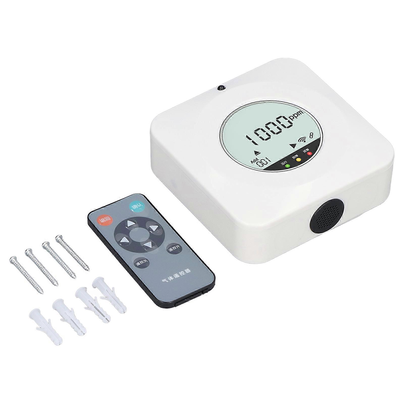 Gas Detector Wall Mounted High Accuracy Infrared Remote Control Technology Gas Alarm DC 10V to 30V