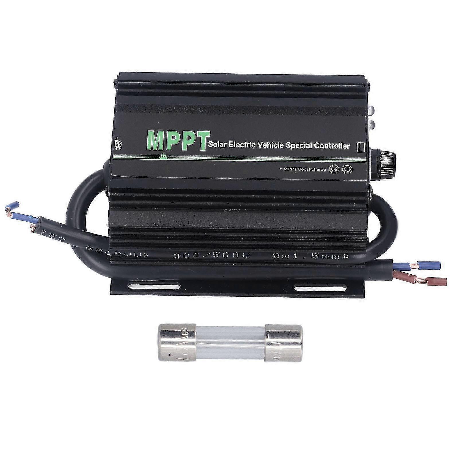 Solar Charge Controller for elektriske kjøretøy MPPT-regulator Justerbar spenning med LED-statusindikator