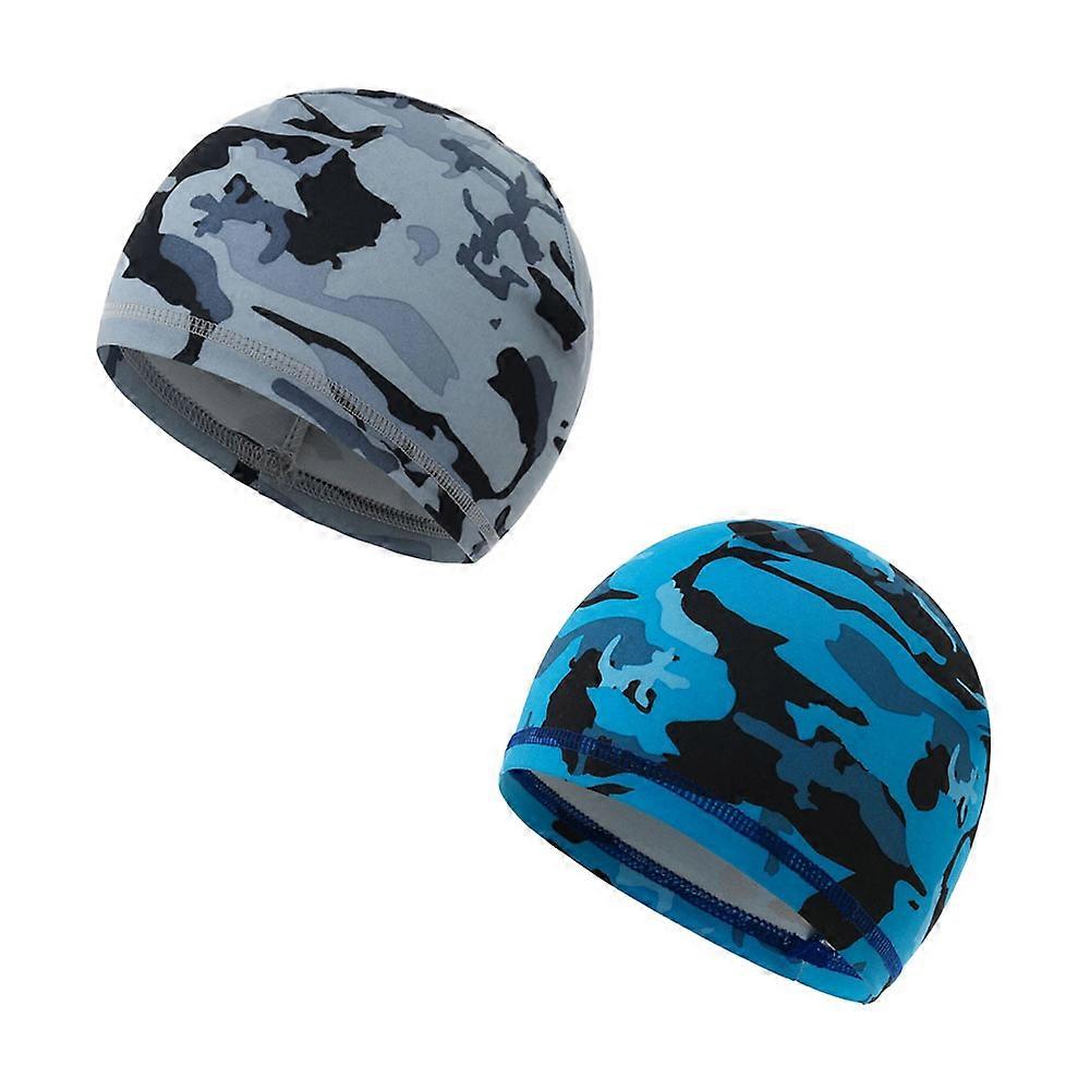 2Pcs Low-Profile Cooling Helmet/Hard Hat Liner, Stretch Working Cap, Summer Sweat Wicking Cap-Style 2