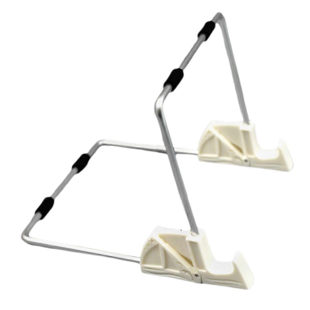 Whiteboard Small Stand Desk with Tablet Holder, Clear Paper Stand, Aluminium Alloy Silver,  Adjustable Writing Stand