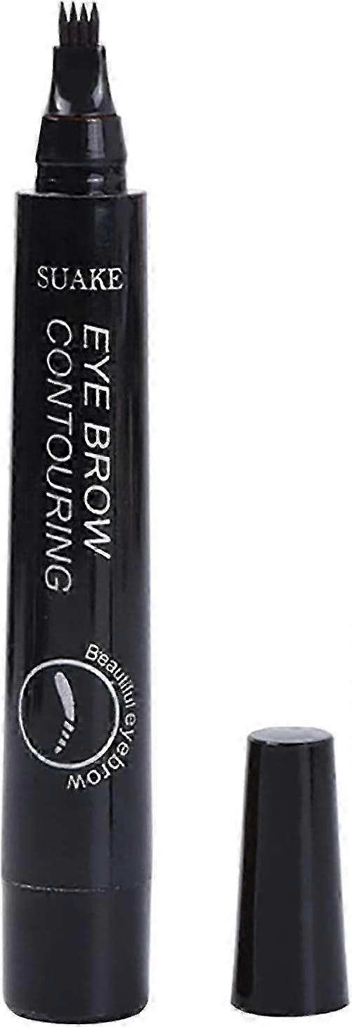 2025 Waterproof Eyebrow Pencil with Four Forks Long Lasting Smudge-proof Sweat Proof Liquid for Natural Looking Brows