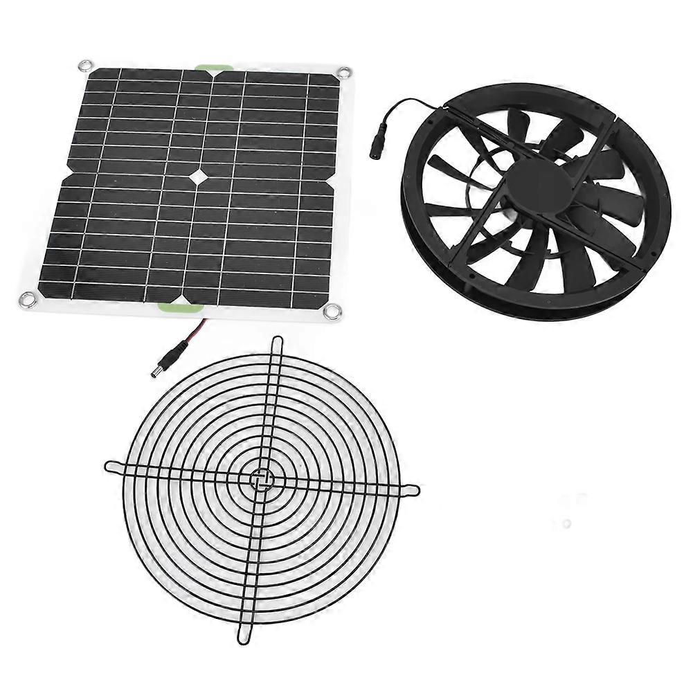 Solar Panel Fan Kit 10in 100W Waterproof