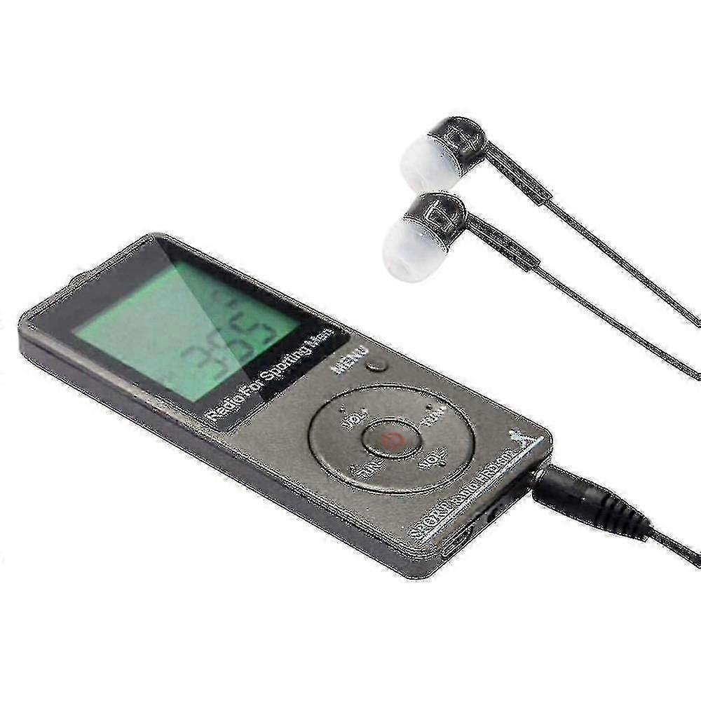 Versatile AM/FM Portable Radio with Pedometer & Headphones