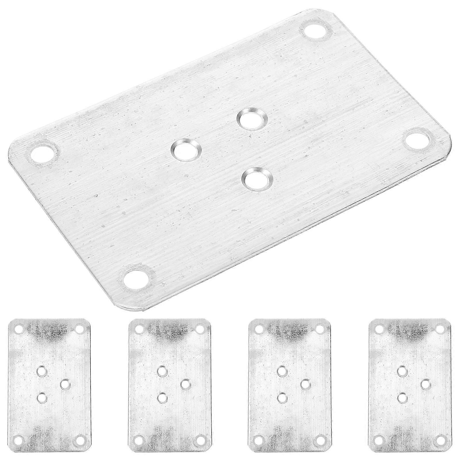 Table Leg Connectors Mounting Plates for Furniture Iron Material Square Shape Attachment 5Set